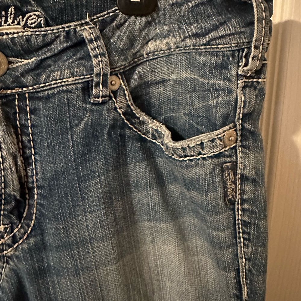 Silver Jeans Bootcut Light Wash Womens Jeans 31x32 - Picture 4 of 9